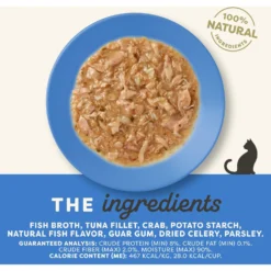 Applaws Tuna Fillet With Crab Recipe In Gravy Limited Ingredient Cat Food Pots, 2.12-oz Pot, Case Of 18 -Furry Feast 836374 PT3. AC SS1800 V1685464136