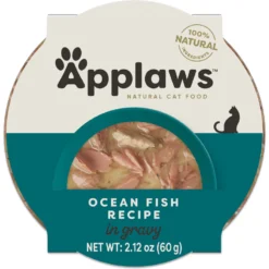 Applaws Ocean Fish Recipe In Gravy Limited Ingredient Cat Food Pots, 2.12-oz Pot, Case Of 18