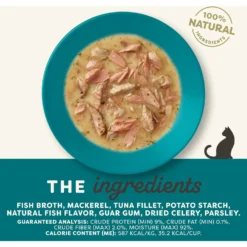 Applaws Ocean Fish Recipe In Gravy Limited Ingredient Cat Food Pots, 2.12-oz Pot, Case Of 18 -Furry Feast 836390 PT2. AC SS1800 V1687881830