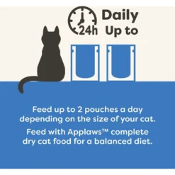 Applaws Tuna In Broth Limited Ingredient Wet Cat Food, 2.47-oz Pouch, Case Of 12 -Furry Feast 836454 PT4. AC SS1800 V1685463102