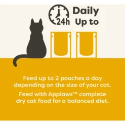 Applaws Chicken In Broth Limited Ingredient Wet Cat Food, 5.3-oz Pouch, Case Of 12 -Furry Feast 836502 PT4. AC SS1800 V1685467963
