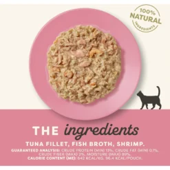 Applaws Tuna With Shrimp In Broth Limited Ingredient Wet Cat Food, 5.3-oz Pouch, Case Of 12 -Furry Feast 836518 PT2. AC SS1800 V1685461133