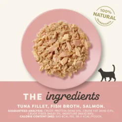 Applaws Tuna With Salmon In Broth Limited Ingredient Wet Cat Food, 5.3-oz Pouch, Case Of 12 -Furry Feast 836550 PT2. AC SS1800 V1685472750
