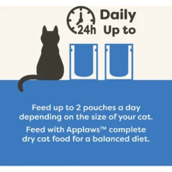 Applaws Tuna With Salmon In Broth Limited Ingredient Wet Cat Food, 5.3-oz Pouch, Case Of 12 -Furry Feast 836550 PT4. AC SS1800 V1685464058