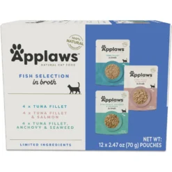 Applaws Variety Of Fish Flavors In Broth Limited Ingredient Wet Cat Food