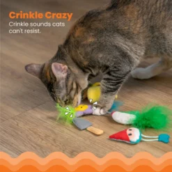 Catstages Garden Fur-ends Plush Catnip Cat Toy, Multicolor, 6 Count -Furry Feast 837478 PT2. AC SS1800 V1681834894