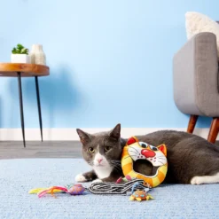 Fat Cat Catfisher Kitty Hoots Doorknob Hanger Cat Toy, Color Varies -Furry Feast 83991 PT5. AC SS1800 V1525717824