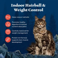 Blue Buffalo Wilderness Indoor Hairball & Weight Control Chicken Recipe Grain-Free Dry Cat Food -Furry Feast 84161 PT3. AC SS1800 V1689357583