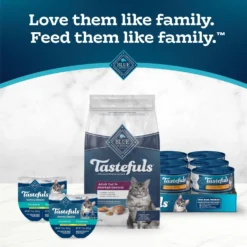 Blue Buffalo Tastefuls Hairball Control Natural Chicken & Brown Rice Recipe Adult 7+ Dry Cat Food -Furry Feast 84170 PT8. AC SS1800 V1692642081