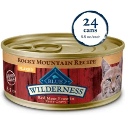 Blue Buffalo Wilderness Rocky Mountain Recipe Flaked Red Meat Feast Adult Grain-Free Canned Cat Food