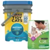 Tidy Cats Instant Action Scented Clumping Clay Cat Litter & Cat Chow Indoor Hairball & Healthy Weight Dry Cat Food