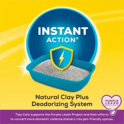 Tidy Cats Instant Action Scented Clumping Clay Cat Litter & Cat Chow Indoor Hairball & Healthy Weight Dry Cat Food -Furry Feast 854246 PT7. AC SS1800 V1693946749