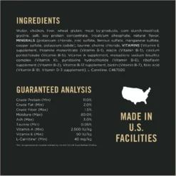 Purina Pro Plan Focus Healthy Metabolism Formula Chicken Entrée In Gravy Adult Canned Cat Food -Furry Feast 86227 PT4. AC SS1800 V1636674712