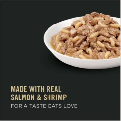 Purina Pro Plan Adult Salmon, Shrimp & Rice Entrée In Sauce Canned Cat Food -Furry Feast 86287 PT8. AC SS1800 V1638307314