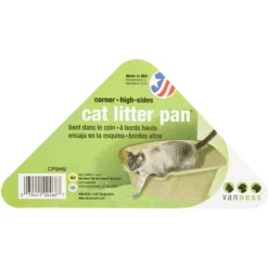 Van Ness High Side Corner Cat Litter Pan, Blue -Furry Feast 86334 PT8. AC SS1800 V1536765287