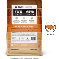 BIXBI Rawbble Dry Food Chicken Recipe For Cats, 3-lb Bag -Furry Feast 870934 PT1. AC SS1800 V1691516096
