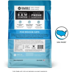 BIXBI Rawbble Dry Food Chicken Salmon Recipe For Indoor Cats, 3-lb Bag 9 BIXBI Rawbble Dry Food Chicken Salmon Recipe For Indoor Cats, 3-lb Bag -Furry Feast 870966 PT1. AC SS1800 V1691515597