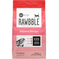 BIXBI Rawbble Dry Food Salmon Recipe For Cats, 10-lb Bag