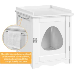 Yaheetech Indoor Cat Litter Box Enclosure -Furry Feast 871918 PT6. AC SS1800 V1686247986