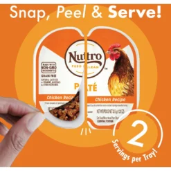 Nutro Perfect Portions Grain-Free Chicken Pate Recipe Adult Wet Cat Food Trays -Furry Feast 87480 PT2. AC SS1800 V1702678796