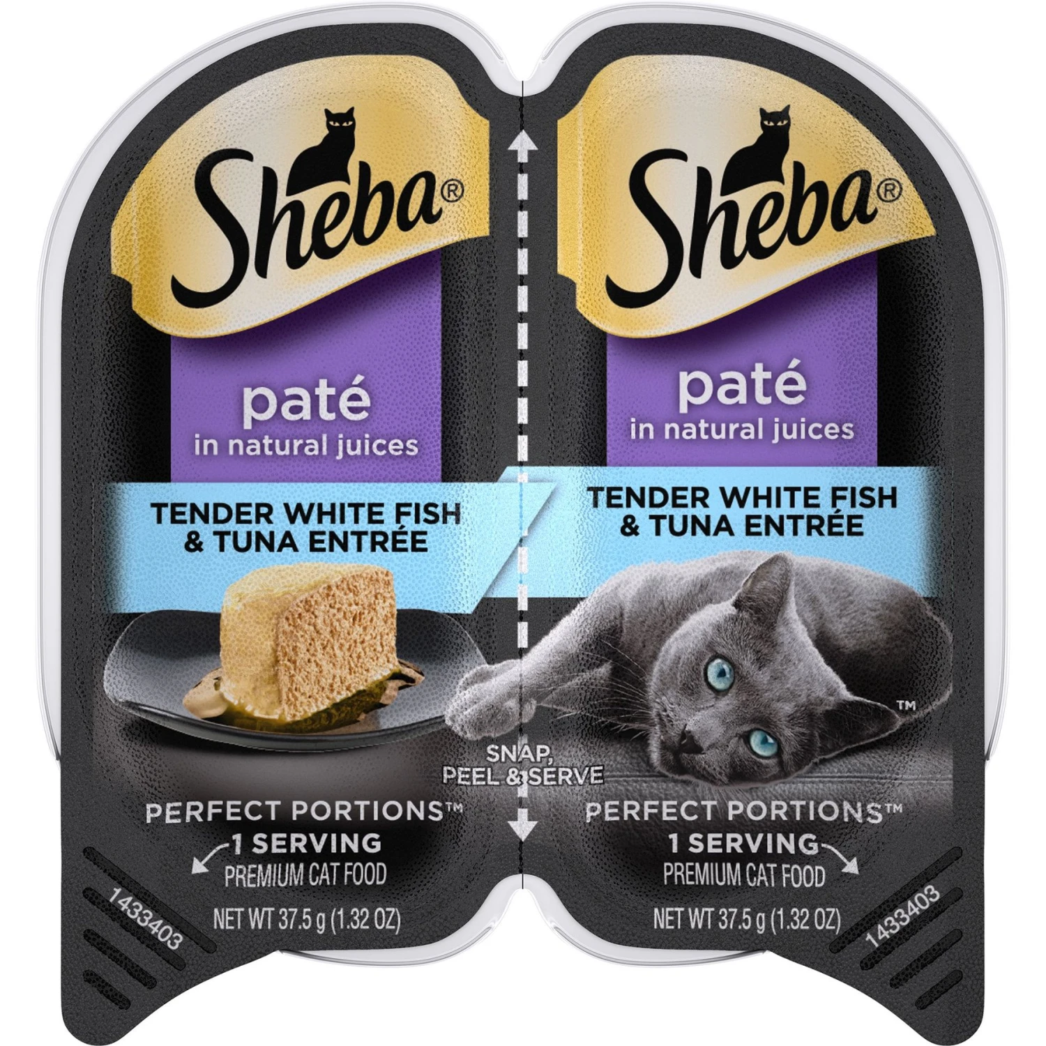 Sheba Perfect Portions Grain-Free Tender Whitefish & Tuna Entree Pate Adult Wet Cat Food Trays 1 Sheba Perfect Portions Grain-Free Tender Whitefish & Tuna Entree Pate Adult Wet Cat Food Trays