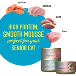 Tiki Cat Silver Variety Pack Grain-Free Wet Cat Food, 2.4-oz Can, Case Of 12 -Furry Feast 883606 PT3. AC SS1800 V1690565193