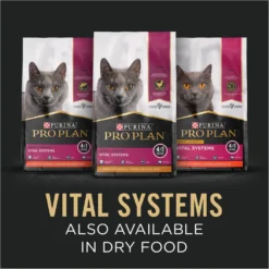 Purina Pro Plan Vital Systems Beef Entree In Wet Cat Food Gravy, 3-oz Can, Case Of 24 11 Purina Pro Plan Vital Systems Beef Entree In Wet Cat Food Gravy, 3-oz Can, Case Of 24 -Furry Feast 886070 PT3. AC SS1800 V1688579761
