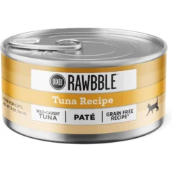 BIXBI Rawbble Tuna Pate Wet Food For Cats, 5-oz Can, Case Of 24