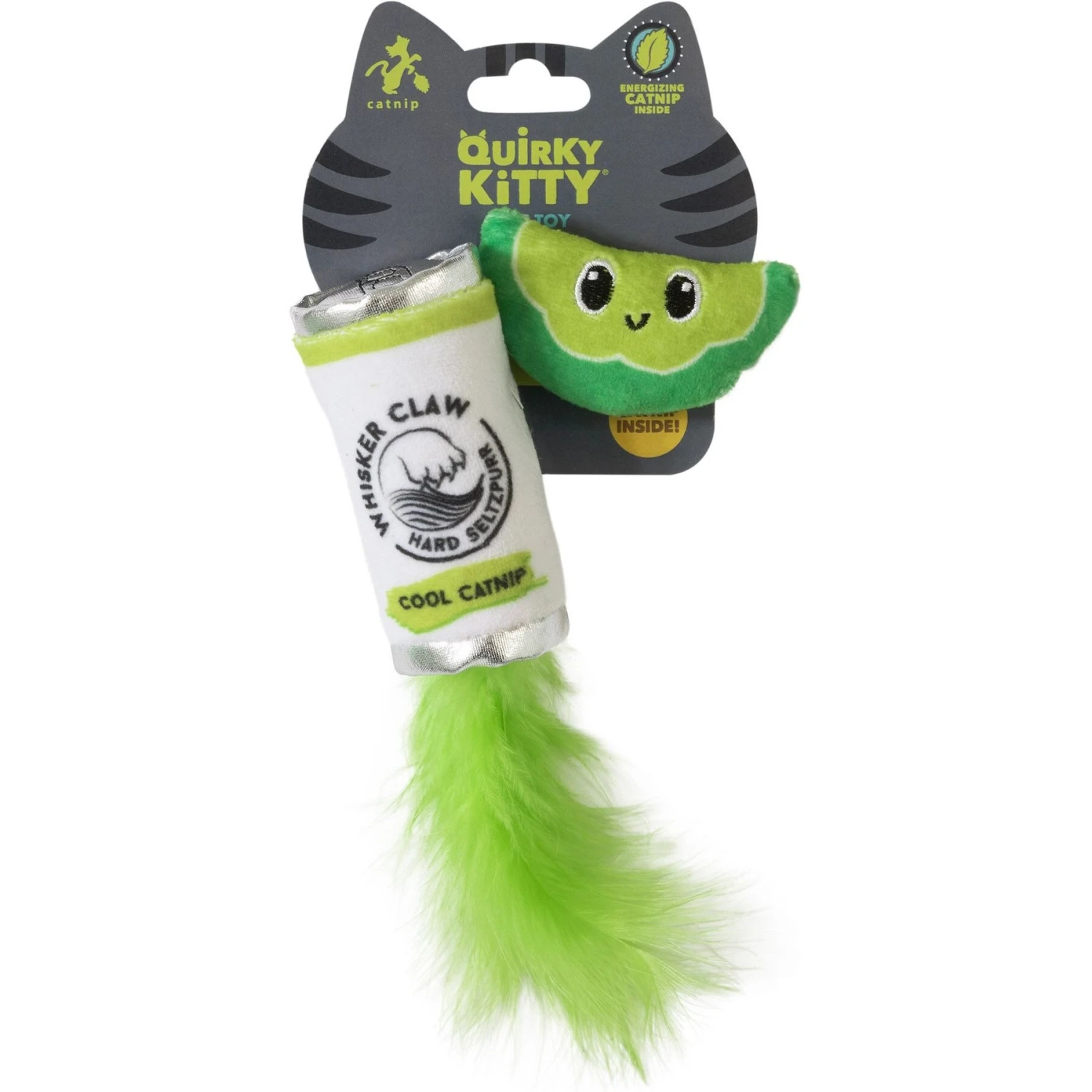 Quirky Kitty Whisker Claw Catnip Plush Cat Toy, 2 Count 2 Quirky Kitty Whisker Claw Catnip Plush Cat Toy, 2 Count - Image 2