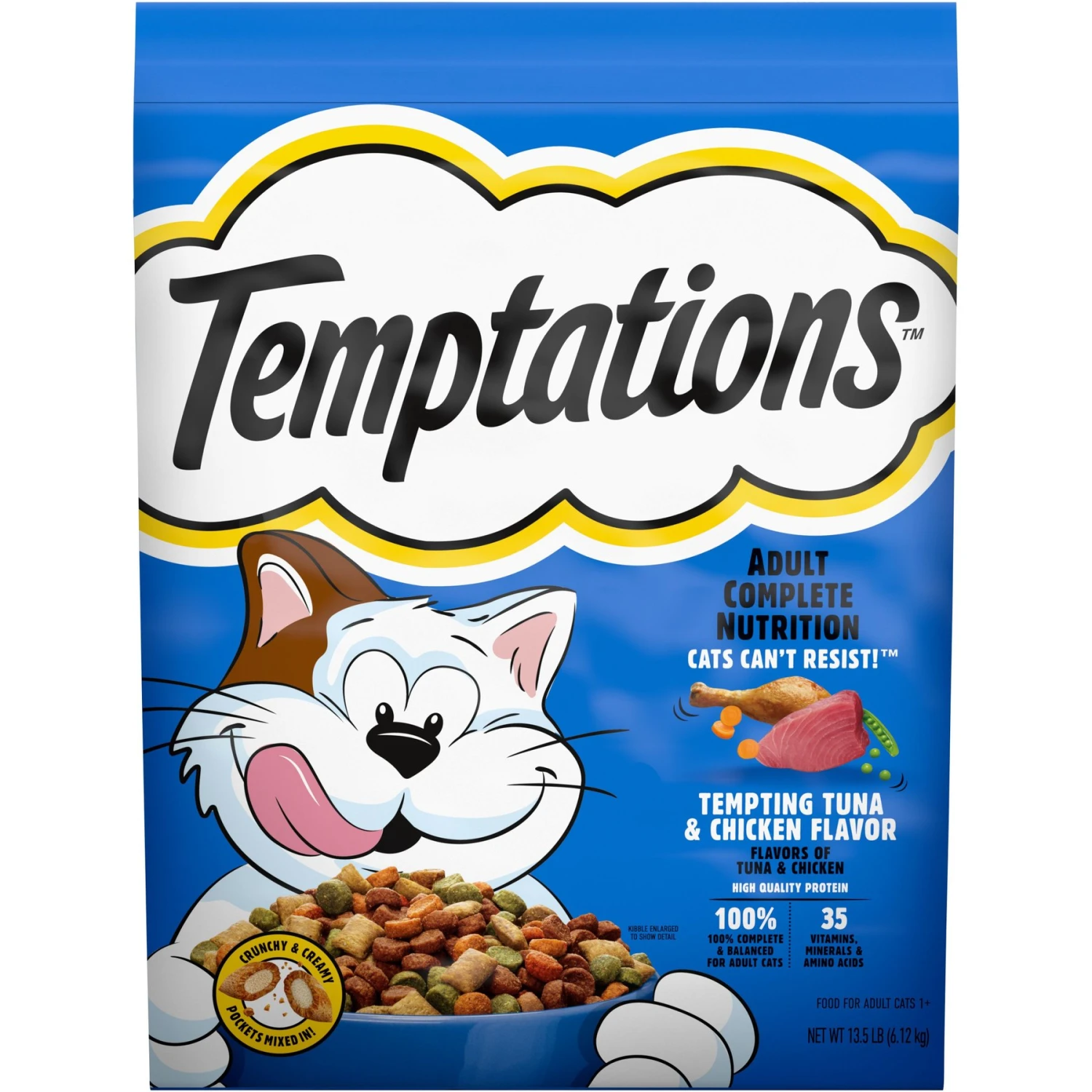 Temptations Tempting Tuna & Chicken Flavor Adult Dry Cat Food 1 Temptations Tempting Tuna & Chicken Flavor Adult Dry Cat Food