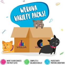 Weruva Cats In The Kitchen Goldie Lox & The 3 Fares Variety Pack Grain-Free Canned Cat Food -Furry Feast 92904 PT5. AC SS1800 V1600024263