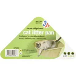 Frisco Collapsible Wire Cat Cage Playpen & Van Ness High Side Corner Cat Litter Pan, Blue -Furry Feast 933382 PT6. AC SS1800 V1692304098