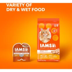 Iams ProActive Health Healthy Adult Original With Chicken Dry Cat Food -Furry Feast 93642 PT8. AC SS1800 V1609949910