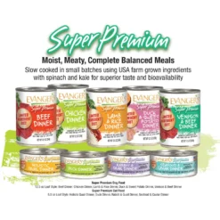 Evanger's Super Premium Duck Dinner Grain-Free Canned Cat Food -Furry Feast 93920 PT4. AC SS1800 V1693919445