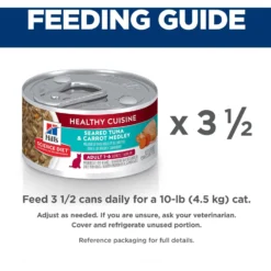 Hill's Science Diet Adult Healthy Cuisine Seared Tuna & Carrot Medley Canned Cat Food -Furry Feast 94010 PT5. AC SS1800 V1680099822