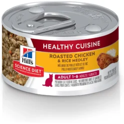 Hill's Science Diet Adult Healthy Cuisine Roasted Chicken & Rice Medley Canned Cat Food