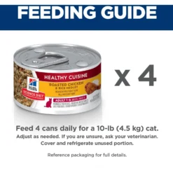 Hill's Science Diet Adult Healthy Cuisine Roasted Chicken & Rice Medley Canned Cat Food -Furry Feast 94014 PT6. AC SS1800 V1598143267
