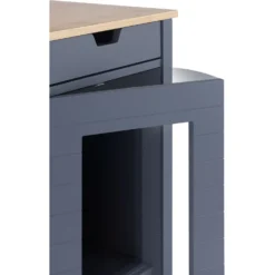 TRINITY 20-in Enclosure End Table With Drawer Cat Litter Box, Dark Grey, Small -Furry Feast 943606 PT8. AC SS1800 V1692300286