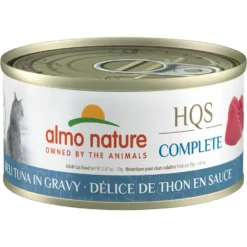 Almo Nature HQS Complete Deli Tuna In Gravy Wet Cat Food, 2.47-oz Can, Case Of 12