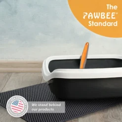 PAWBEE Cat Litter Mat, 30 X 24-in -Furry Feast 944870 PT7. AC SS1800 V1693315515