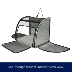 Frisco Travel Safety Dog & Cat Carrier & Pet Fit For Life Collapsible Portable Litter Box With Collapsible Bowl -Furry Feast 947670 PT2. AC SS1800 V1693925085