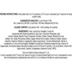Natural Balance L.I.D. Limited Ingredient Diets Tuna & Pumpkin Formula Flaked Grain-Free Wet Cat Food -Furry Feast 95657 PT6. AC SS1800 V1576527787