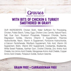 Wellness Healthy Indulgence Gravies With Bits Of Chicken & Turkey Smothered In Gravy Grain-Free Wet Cat Food Pouches -Furry Feast 95714 PT5. AC SS1800 V1695841336
