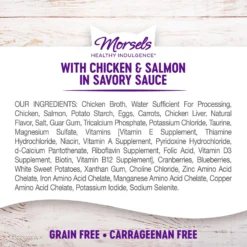 Wellness Healthy Indulgence Morsels With Chicken & Salmon In Savory Sauce Grain-Free Wet Cat Food Pouches, 3-oz, Case Of 24 -Furry Feast 95720 PT5. AC SS1800 V1695839596