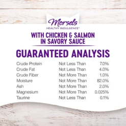 Wellness Healthy Indulgence Morsels With Chicken & Salmon In Savory Sauce Grain-Free Wet Cat Food Pouches, 3-oz, Case Of 24 -Furry Feast 95720 PT6. AC SS1800 V1695839119
