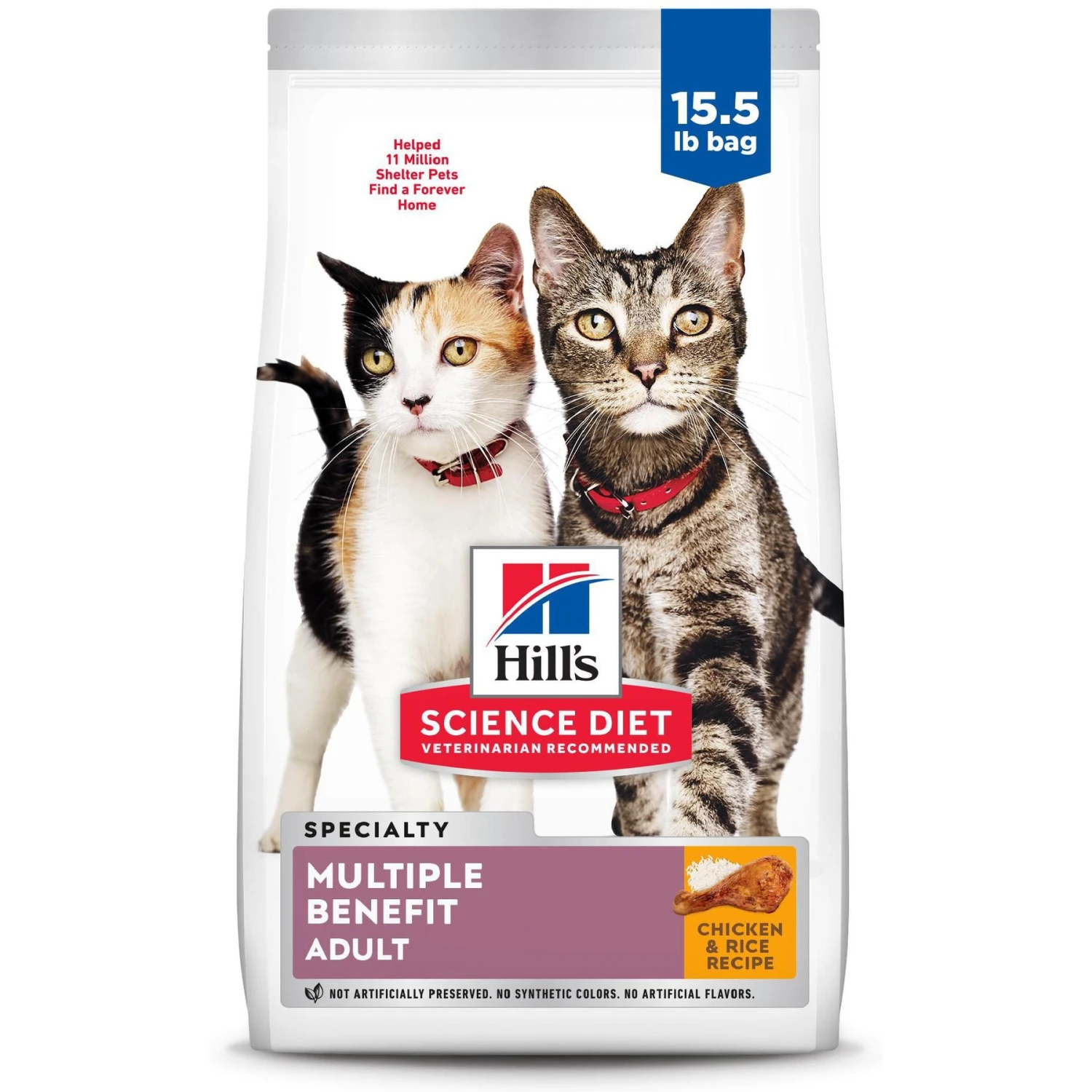 Hill's Science Diet Adult Multiple Benefit Chicken Recipe Dry Cat Food 1 Hill's Science Diet Adult Multiple Benefit Chicken Recipe Dry Cat Food