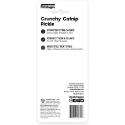 Catstages Straw-Babies Catnip Dental Cat Toy, 3 Count & Catstages Crunchy Pickle Kicker Plush Cat Toy With Catnip -Furry Feast 962070 PT6. AC SS1800 V1694783036