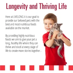 Livelong Healthy & Strong Yummy Meats Wet Cat Food, 5.5-oz Can, 24 Count -Furry Feast 964158 PT4. AC SS1800 V1697117750