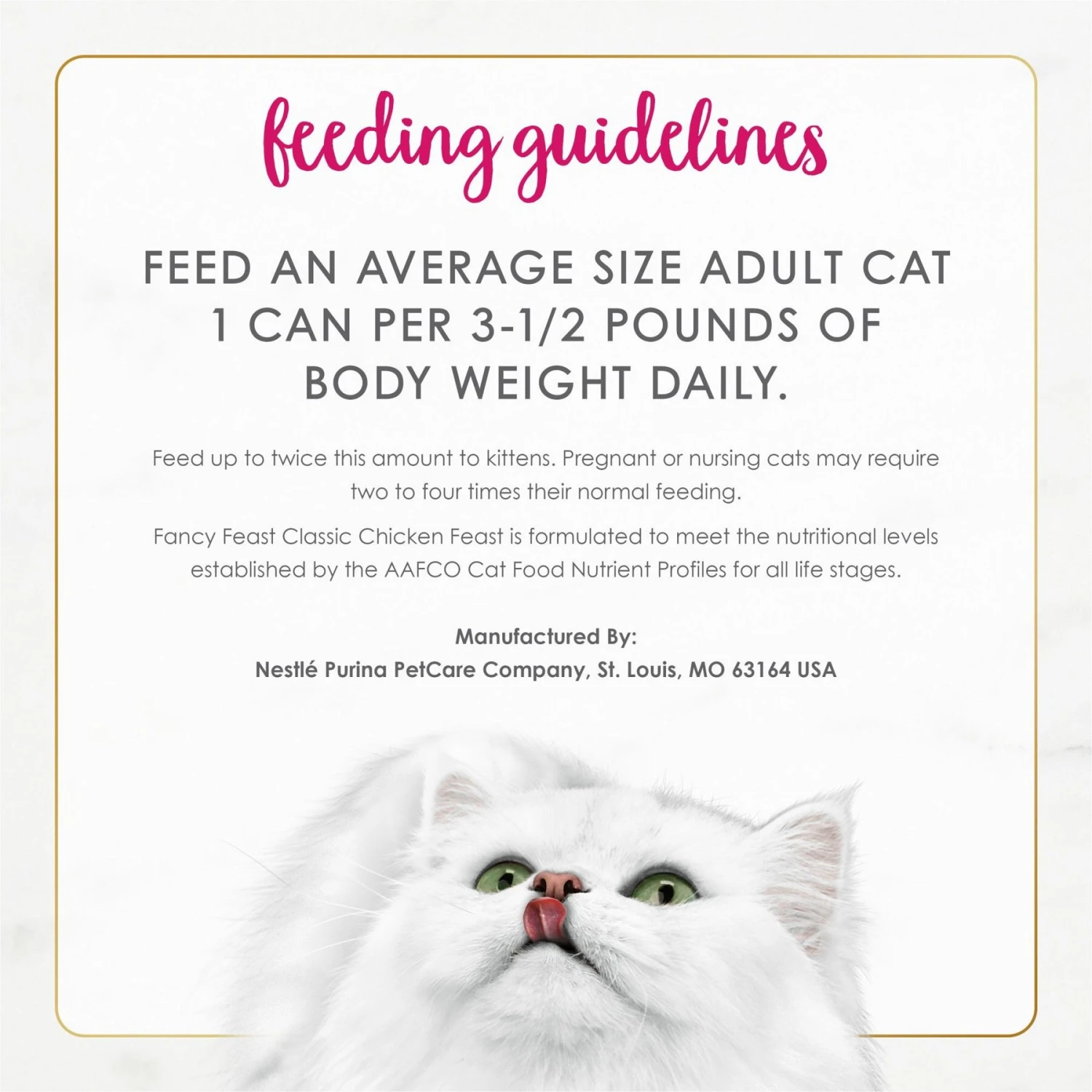 Fancy Feast Chicken Feast Grain-Free Pate Wet Cat Food, 3-oz Can, Case Of 12 6 Fancy Feast Chicken Feast Grain-Free Pate Wet Cat Food, 3-oz Can, Case Of 12 - Image 6