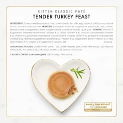 Fancy Feast Kitten Classic Pate Collection Turkey & Whitefish Variety Pack Grain-Free Wet Cat Food, 3-oz Can, Case Of 12 -Furry Feast 966654 PT5. AC SS1800 V1696349034